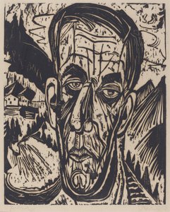 Van de Velde vezetője, Bright Kopf van de Velde, Pokol, 1917. alkotó: Ernst Ludwig Kirchner