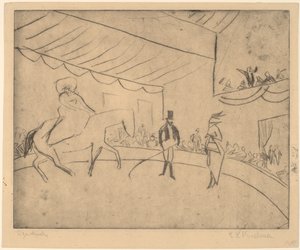 Hippodrom, 1910. alkotó: Ernst Ludwig Kirchner