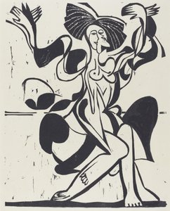 Mary Wigman tánca, 1933. alkotó: Ernst Ludwig Kirchner