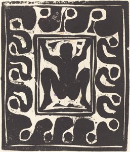 Akttáncos, 1906. alkotó: Ernst Ludwig Kirchner