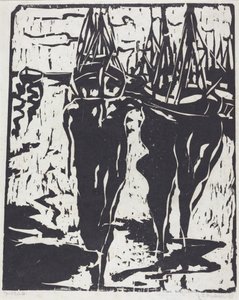 Port Scene kikötői jelenet, 1908. alkotó: Ernst Ludwig Kirchner