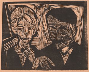 Müller házaspár, 1919. alkotó: Ernst Ludwig Kirchner