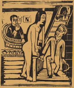 A látogatás, 1923. alkotó: Ernst Ludwig Kirchner