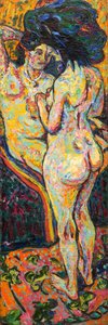 Két akt [előlap], 1907. alkotó: Ernst Ludwig Kirchner