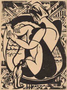 Nő a fürdőkádban, 1936. alkotó: Ernst Ludwig Kirchner