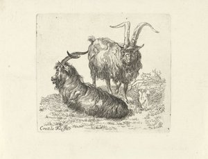 Két kos a réten alkotó: Ernst Ludwig Creite