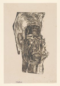 Egy ismeretlen férfi portréja alkotó: Ernst Ludwig Kirchner (signed by artist)