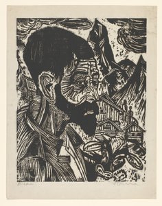 Sennkopf (Martin Schmied) (eredeti cím) alkotó: Ernst Ludwig Kirchner (signed by artist)