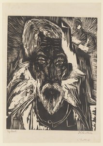 Öreg paraszt - Senn R. feje alkotó: Ernst Ludwig Kirchner