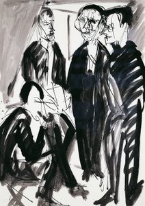 Művész és Die Brucke (A híd) csoport Drezdában, Ernst Ludwig Kirchner (1880-1938) alkotó: Ernst Ludwig Kirchner