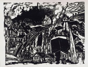 Königstein im Taunus vasútállomás alkotó: Ernst Ludwig Kirchner