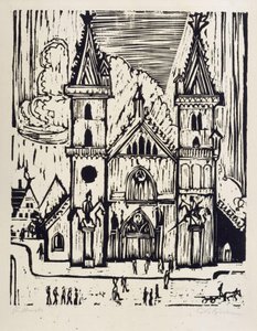 Bázeli székesegyház alkotó: Ernst Ludwig Kirchner