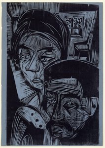 Parasztpár a kunyhóban (Andres és Annamargret Müller) alkotó: Ernst Ludwig Kirchner