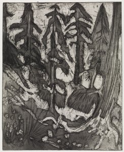 hegyi erdő alkotó: Ernst Ludwig Kirchner