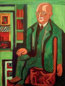 Portré Dr. Hagemann alkotó: Ernst Ludwig Kirchner