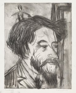 Enrico Padua professzor portréja. 1923 alkotó: Ernst Ludwig Kirchner
