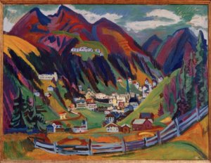 Davos kilátása alkotó: Ernst Ludwig Kirchner