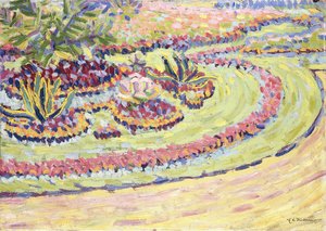 Blumbenbeete, 1906 alkotó: Ernst Ludwig Kirchner