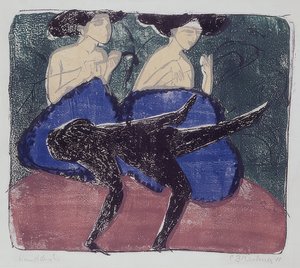 Gyerekjáték. 1911 alkotó: Ernst Ludwig Kirchner