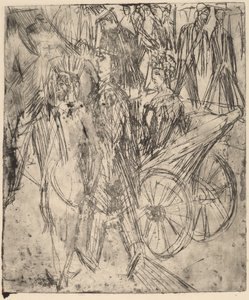 Pár egy hintó előtt alkotó: Ernst Ludwig Kirchner