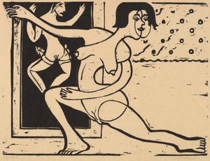 Táncos gyakorlás alkotó: Ernst Ludwig Kirchner