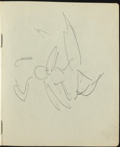 Táncosok és előadók (Oldal egy vázlatfüzetből) alkotó: Ernst Ludwig Kirchner