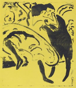 Táncoló pár alkotó: Ernst Ludwig Kirchner