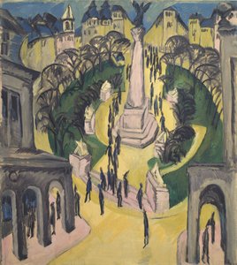 A Belle-Alliance-tér Berlinben alkotó: Ernst Ludwig Kirchner