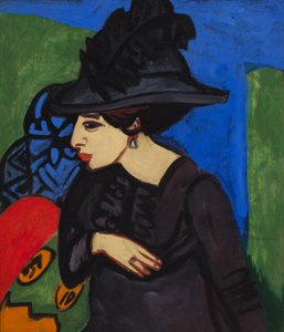 Dodo tollas kalappal alkotó: Ernst Ludwig Kirchner