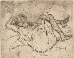 Álmodozó lány alkotó: Ernst Ludwig Kirchner