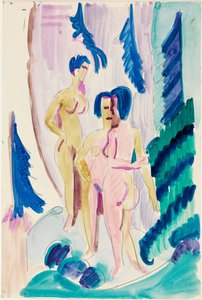 Három felvonás a hegyi erdőben alkotó: Ernst Ludwig Kirchner