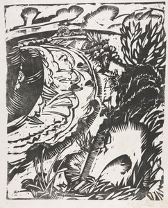 Dűne táj kanyargós öböllel alkotó: Ernst Ludwig Kirchner