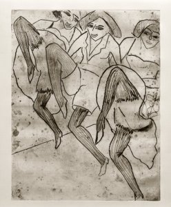 E.L. Kirchner, hamburgi táncosok alkotó: Ernst Ludwig Kirchner