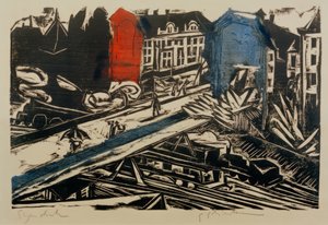 E.L. Kirchner, a Wannseebahn felüljáró hídja alkotó: Ernst Ludwig Kirchner