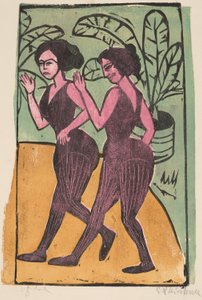 Angol sztepptáncosok, 1911 alkotó: Ernst Ludwig Kirchner
