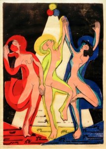 Színes tánc alkotó: Ernst Ludwig Kirchner