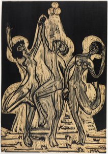 Színtánc, rajzkészlet alkotó: Ernst Ludwig Kirchner