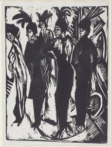Öt nő az utcán alkotó: Ernst Ludwig Kirchner