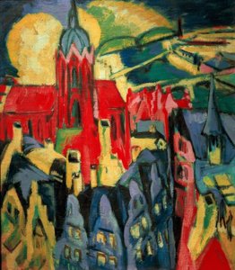 Frankfurti katedrális alkotó: Ernst Ludwig Kirchner