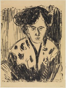 Csipkés galléros hölgy alkotó: Ernst Ludwig Kirchner