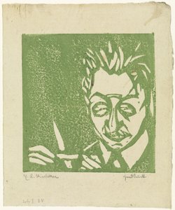 Üvegfúvó (Walter Kirchner) alkotó: Ernst Ludwig Kirchner