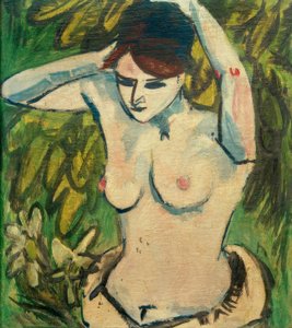 Fél felvonás felemelt karokkal alkotó: Ernst Ludwig Kirchner