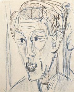 a Bauknecht vezetője; Bauknecht vezetője, 1922 alkotó: Ernst Ludwig Kirchner