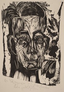 Dr. Robert Binswanger feje (a diák) alkotó: Ernst Ludwig Kirchner