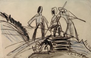 Szénázó gazdák alkotó: Ernst Ludwig Kirchner