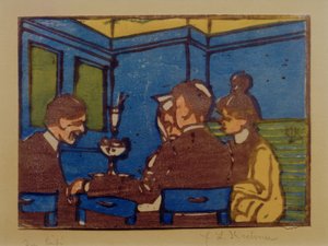 Im Café II alkotó: Ernst Ludwig Kirchner