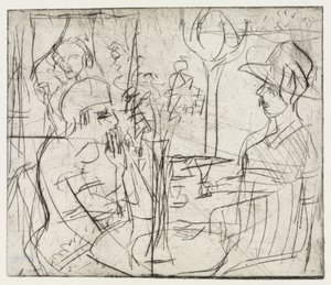 Kavicsbányák/A kávéházban alkotó: Ernst Ludwig Kirchner