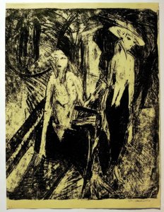 Cocottes a Kurfürstendammon alkotó: Ernst Ludwig Kirchner