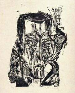 Frank I költő feje alkotó: Ernst Ludwig Kirchner