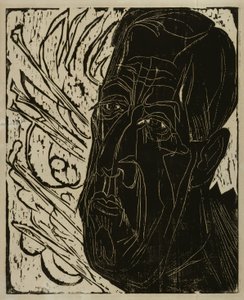 Henry van de Velde feje (sötét) alkotó: Ernst Ludwig Kirchner